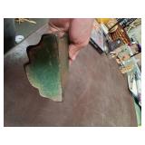 Cast iron book support.