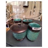 Lot of Beautiful Plastic Canisters.