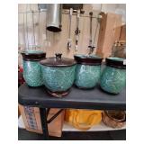 Lot of Beautiful Plastic Canisters.