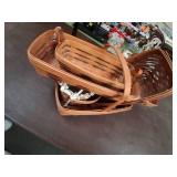 Misc. Decorative Woven Basket and Longaberger Basket
