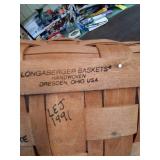 Misc. Decorative Woven Basket and Longaberger Basket
