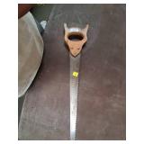 Saw With Wooden Carved Handle