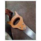 Saw With Wooden Carved Handle