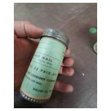 cylindrical container, likely vintage, with text for a "BUSINESS REPLY MAIL" and "NATIONAL LIFE INSURANCE" from "REPUBLIC NATIONAL LIFE" in Dallas.