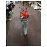Glass piece with marble on top.