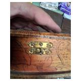 Vintage Engraved Wooden Box