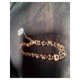 Gold Bracelet with Letters