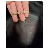 Gold Bracelet with Letters