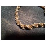 Golden Braided Chain Bracelet