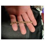 Golden Braided Chain Bracelet