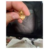 Vintage Red and Gold Cuff Links
