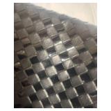 Black Woven Leather Crossbody Bag