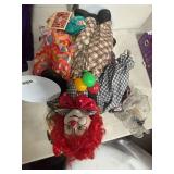 5 antique Decorative Clown Doll Collection