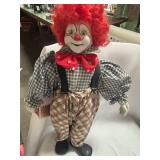 5 antique Decorative Clown Doll Collection