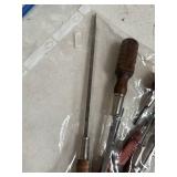 Vintage Irwin Wooden Handle Screwdrivers Set