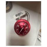 Red Master Combination Lock