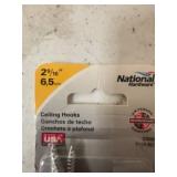 National Hardware Ceiling & Cup Hooks Set