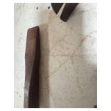 Vintage Claw Hammer with Wooden Handle and chisel