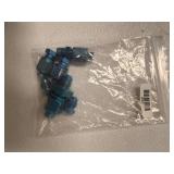 Blue Plastic Hydraulic Fittings Set