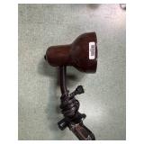 Brown Adjustable Desk Lamp with Clamp