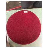 Red Beaded Round Placemats Set