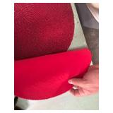 Red Beaded Round Placemats Set