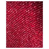 Red Beaded Round Placemats Set