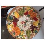 Autumn Harvest Ceramic Wall Platter
