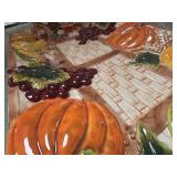 Autumn Harvest Ceramic Wall Platter