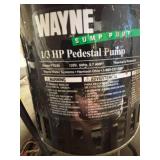 Wayne 1/3 HP Pedestal Sump Pump PTU30
