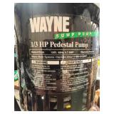 Wayne 1/3 HP Pedestal Sump Pump PTU30