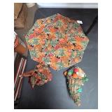 Vintage Autumn Harvest Cornucopia Decoration