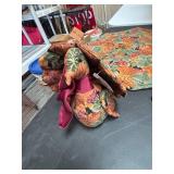 Vintage Autumn Harvest Cornucopia Decoration