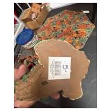 Vintage Autumn Harvest Cornucopia Decoration
