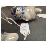 Ceramic Snowman Holiday Ornaments