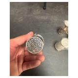 Small silver cup and set of mini goblets