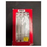Snowman Glass Cocktail Stirrers Set