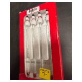 Snowman Glass Cocktail Stirrers Set