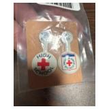 Vintage Red Cross High School Pins