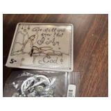 Home decor and assortment of keychains