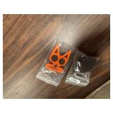 Orange Self-Defense Cat Keychain