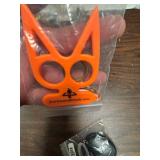 Orange Self-Defense Cat Keychain