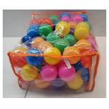 Ball Pit Balls for Baby and Toddler Phthalate Free BPA Free Crush Proof Plastic - Multicolored Pit Balls in Reusable Play Toys for Kids with Storage Bag