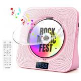 Desktop CD Player with Speakers, ROADOM Bluetooth CD Player with Hi-Fi Stereo Sound, Remote Control, Supports CD/Bluetooth/FM Radio/USB/AUX/Timer/Repeat