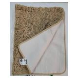 Bathroom Rugs 36x24, Extra Soft Absorbent Chenille Bath Rugs, Rubber Backing Quick Dry, Machine Washable Bath Mats for Bathroom Floor, Tub and Shower, Home Decor Accessories, Beige