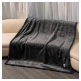 Dog Blanket Reversible Pet Bed Cover Puppy Blankets Sofa Couch Cover Cat Pet Blanket for Warm Fluffy Washable Grey Mat-XXL