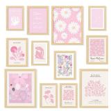 97 Decor Pink Wall Decor Aesthetic Pictures - Matisse Wall Art Pink Posters for Room Aesthetic, Abstract Danish Pastel, Light Pink Dorm Wall Decor for College Girls Bedroom (8x10 Unframed)