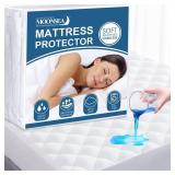 Twin XL Mattress Topper Pad Protector Quilted Waterproof, Absorbent Twin Extra Long Mattress Topper Cover for College Dorm Room Essentials for Girls, Deep Pocket Stretches up to 16 Inch - Retail: $15