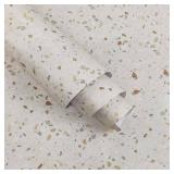 Glossy Granite Wallpaper Peel and Stick Countertop Contact Paper Waterproof Removable Terrzzo Contact Paper for Cabinets and Drawers Self Adhesive Marble Vinyl Wallpaper for Kitchen Bathroom
