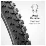Schwinn Replacement Bike Tire, 29 x 1.95" Mountain Bike Tire, High Traction Tread, Steel Bead Construction, Fits Internal Rim Widths 17mm-27mm, PSI Range 35 to 65 - Retail: $25"